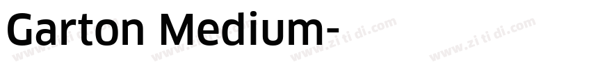 Garton Medium字体转换